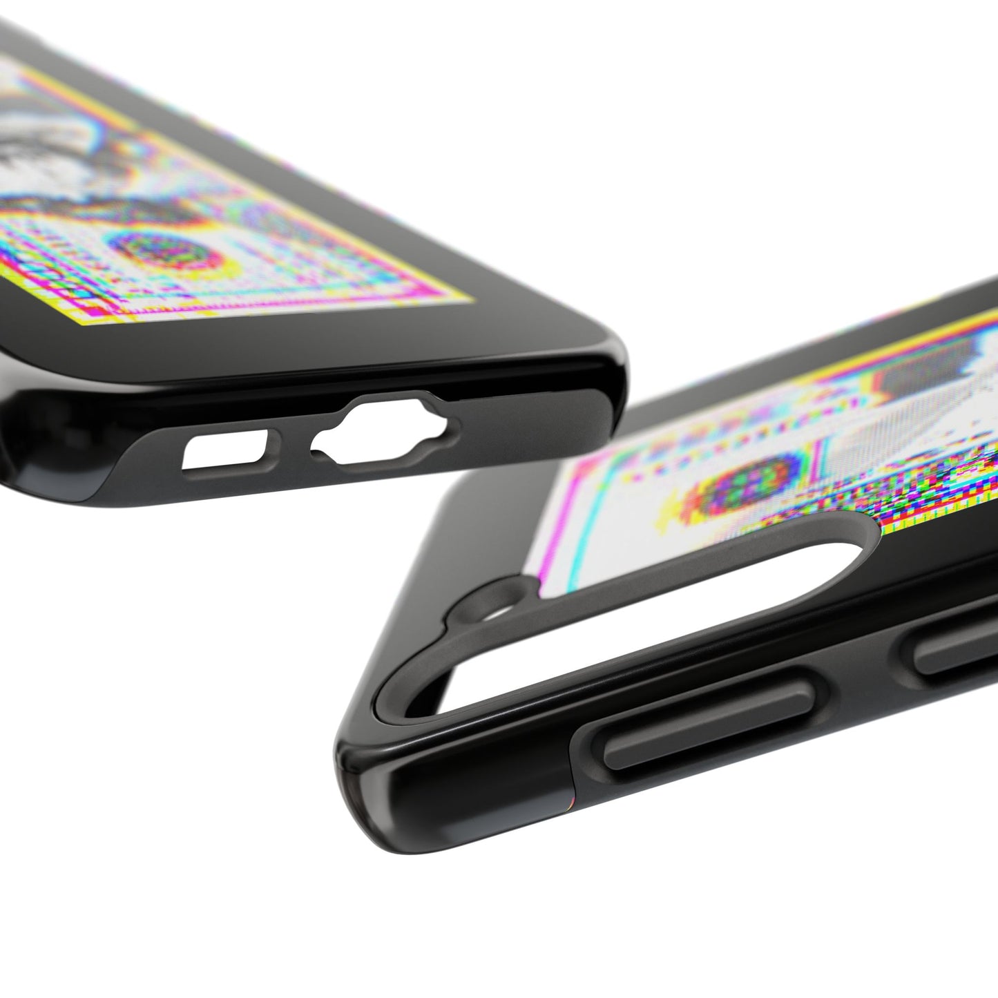 100 Dollars Bill - Neon Color Explosion - Phone Case
