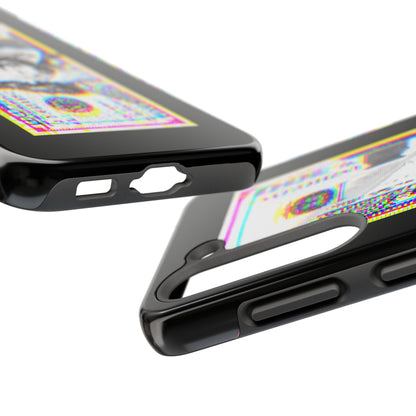 100 Dollars Bill - Neon Color Explosion - Phone Case