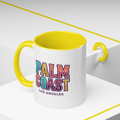 Palm Coast - Los Angeles - Color Accent Mug