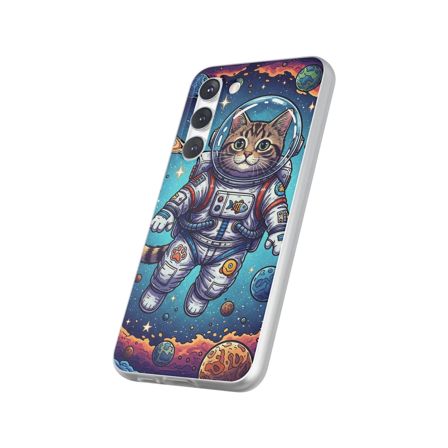 Astronaut Cat - Flexi Phone Case