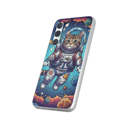 Astronaut Cat - Flexi Phone Case