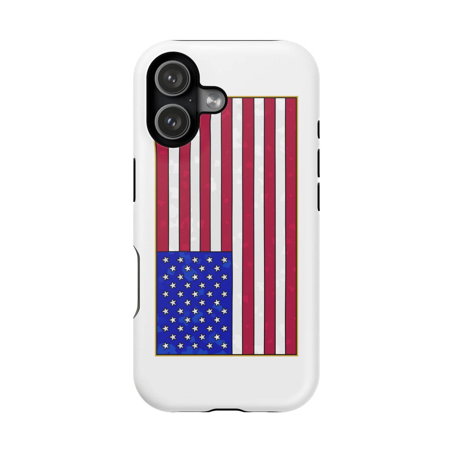 New Glory American Flag (Gold Edge Edition) - Magnetic Phone Case