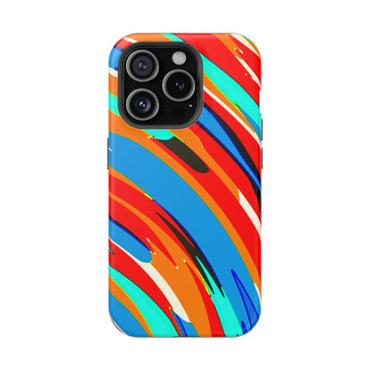 Abstract Rainbow Swirl Arc - Magnetic Phone Case