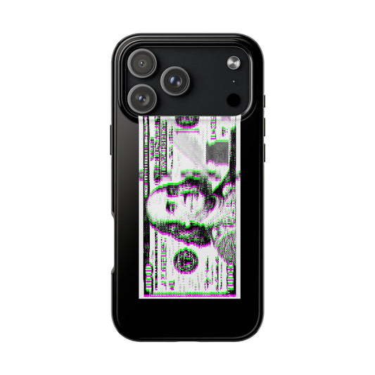 100 Dollars Bill - Green/Magenta Glitch - Phone Case