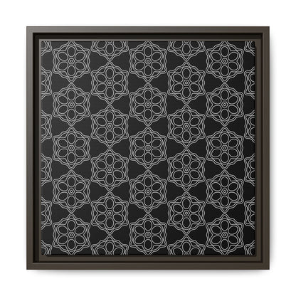 Geometric Sacred Flower - Framed Canvas
