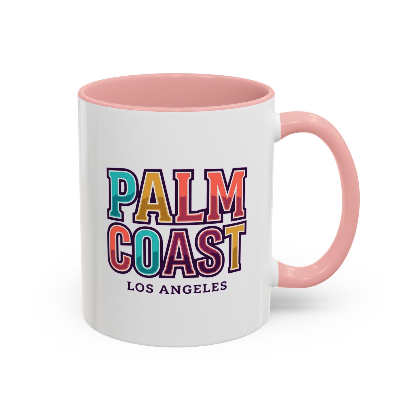 Palm Coast - Los Angeles - Color Accent Mug