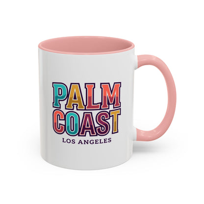 Palm Coast - Los Angeles - Color Accent Mug