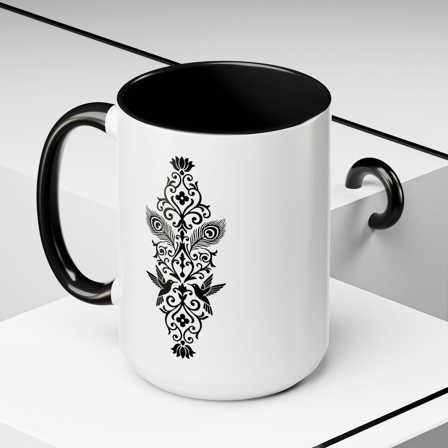 Hummingbird Soulmates - Color Accent Mug