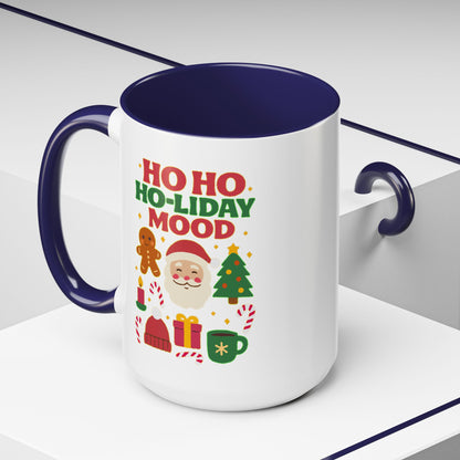 Ho Ho Ho-liday Mood - Color Accent Mug