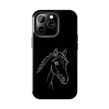 Horse Portrait Sketch - Phone Case