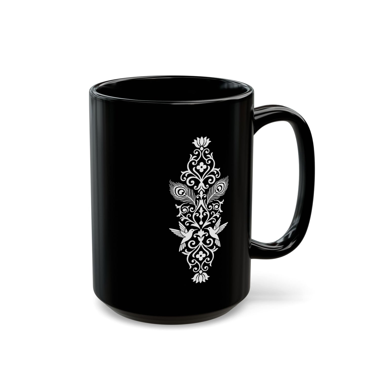 Hummingbird Soulmates - Black Mug