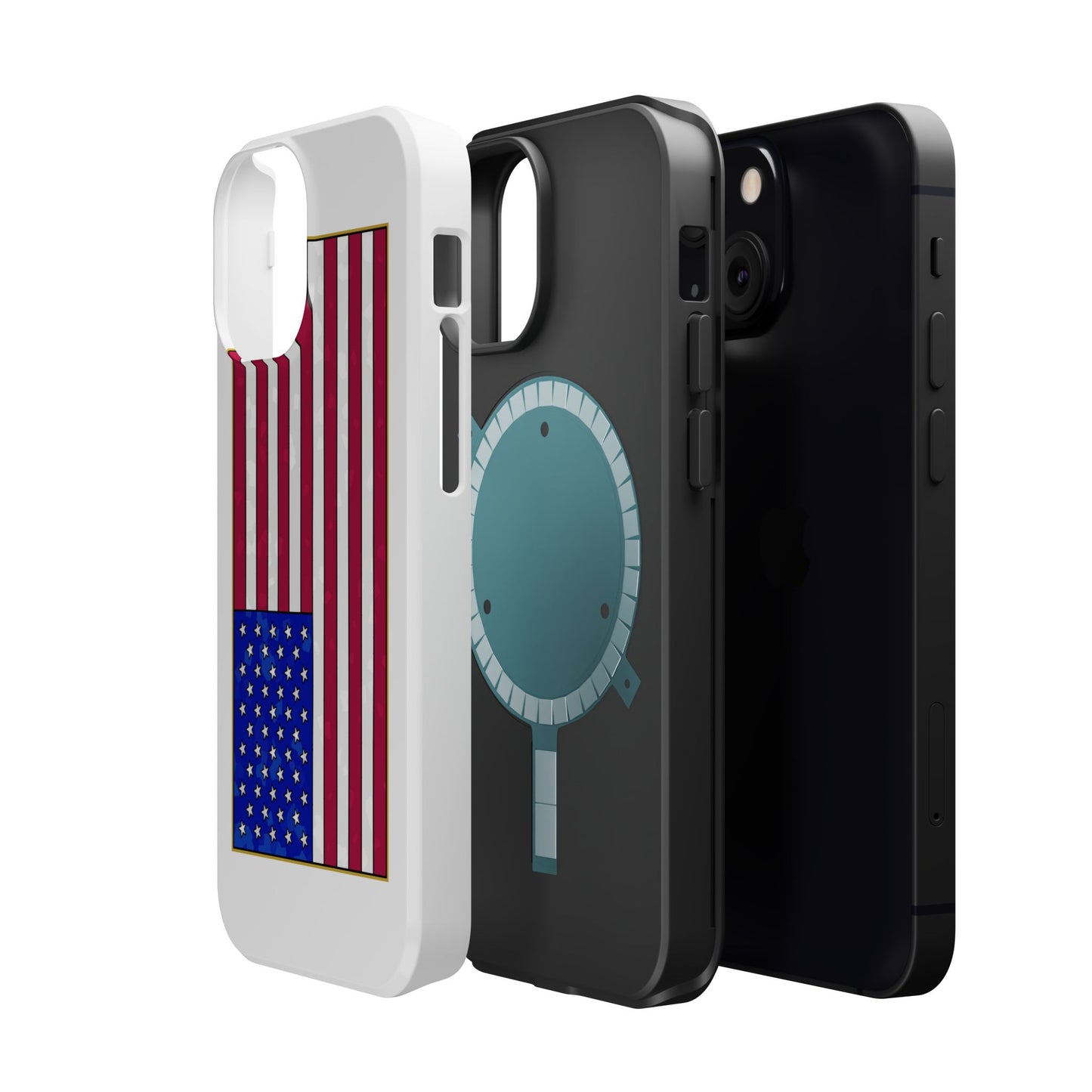 New Glory American Flag (Gold Edge Edition) - Magnetic Phone Case