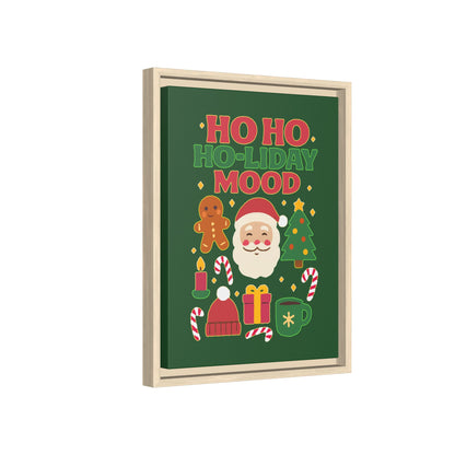 Ho Ho Ho-liday Mood - Framed Canvas