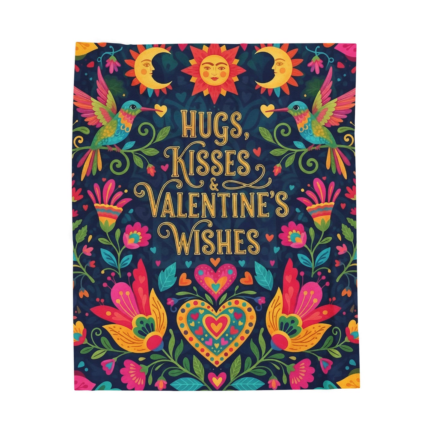 Hugs, Kisses & Valentine’s Wishes - Plush Blanket