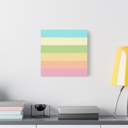 Pastel Stripes - Canvas