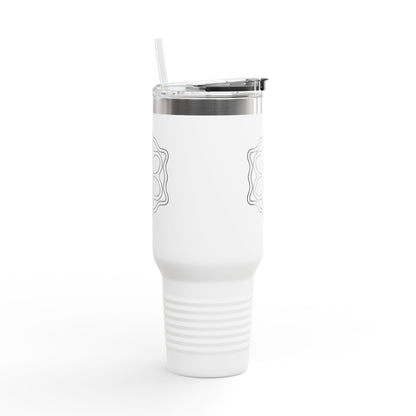 Floral Insulated Travel Mug, 40oz, Perfect for Coffee Lovers, Eco-Friendly, Great Gift for Her, On-the-Go Hydration, Stylish Design