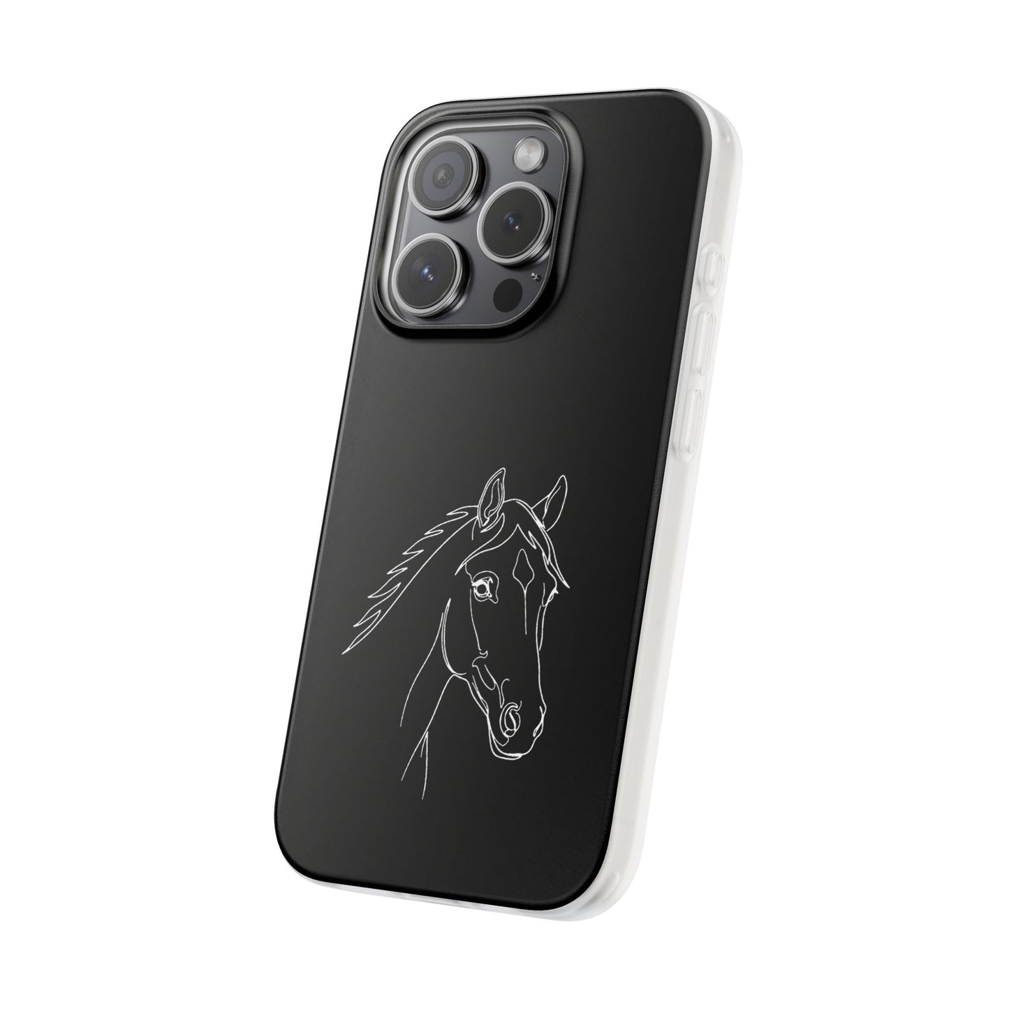 Horse Portrait Sketch - Flexi Phone Case