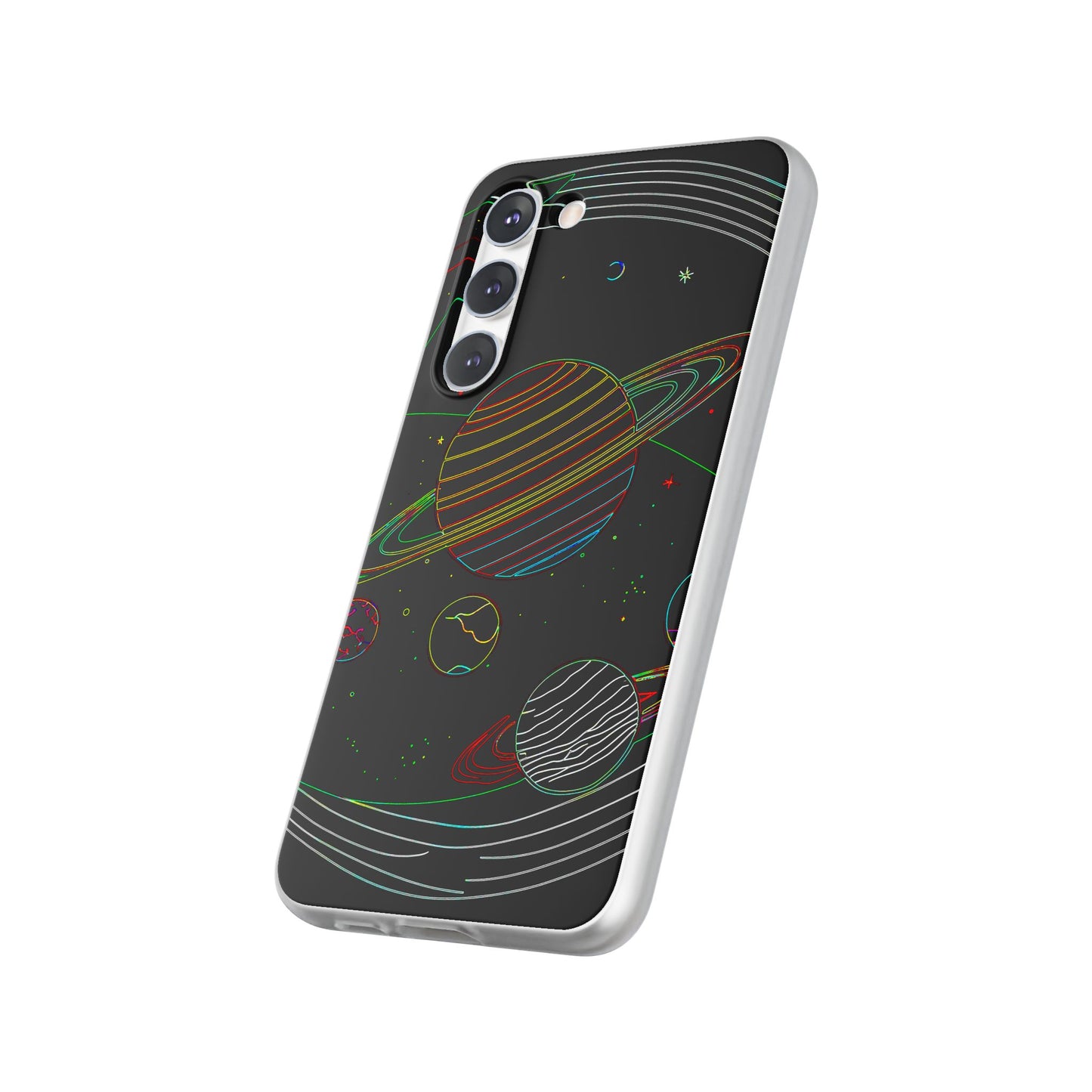Galaxy-Inspired Flexi Cases, Vibrant Phone Covers, Space-Themed Accessories, Cosmic Gifts for Astronomers, Unique Phone Protectors