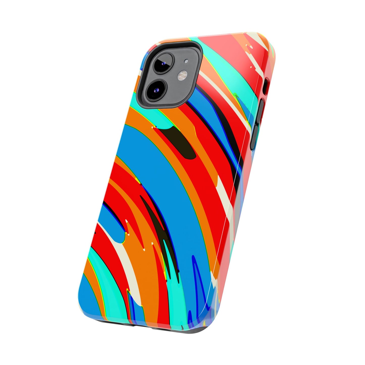 Abstract Rainbow Swirl Arc - Phone Case