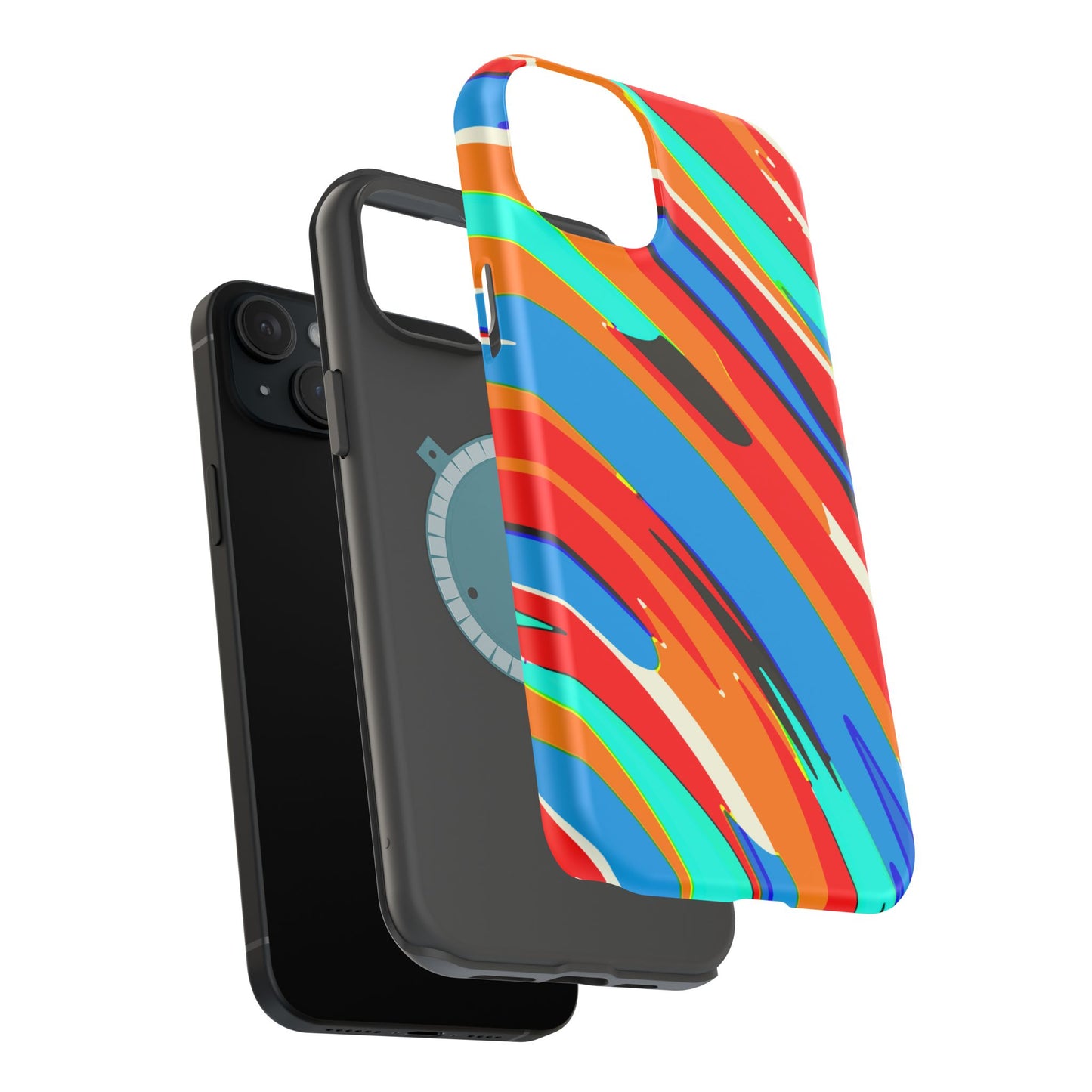 Abstract Rainbow Swirl Arc - Magnetic Phone Case