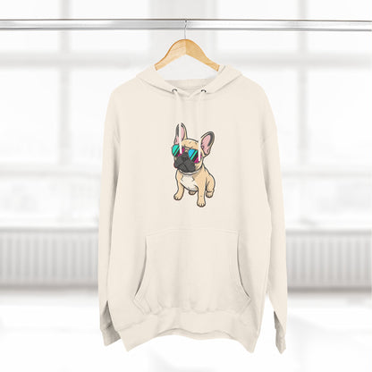French Bulldog with Sunglasses - Hoodie