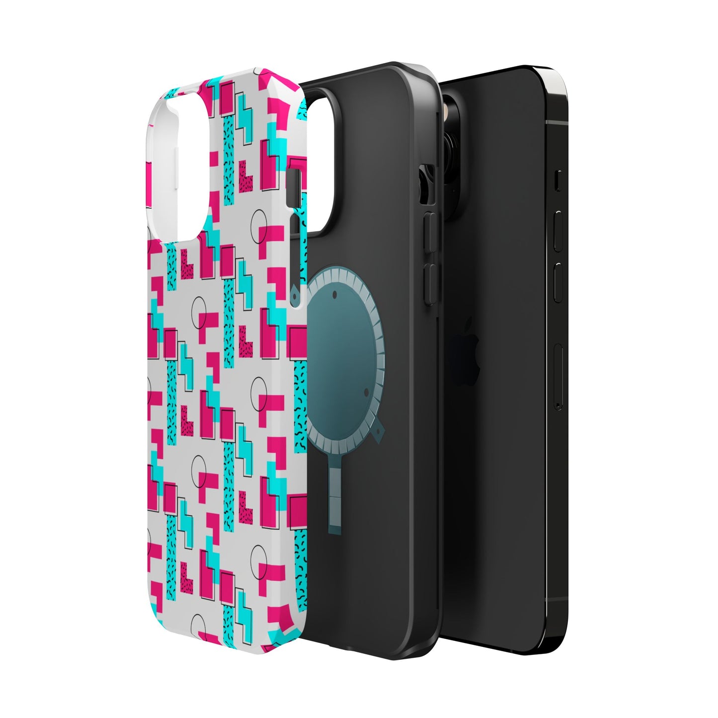 Retro Geometric Vibes - Magnetic Phone Case