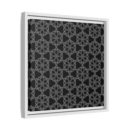 Geometric Sacred Flower - Framed Canvas