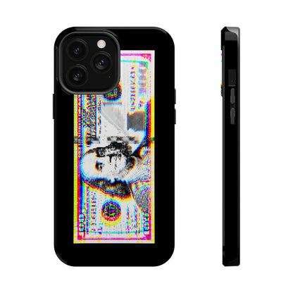 100 Dollars Bill - Neon Color Explosion - Magnetic Phone Case