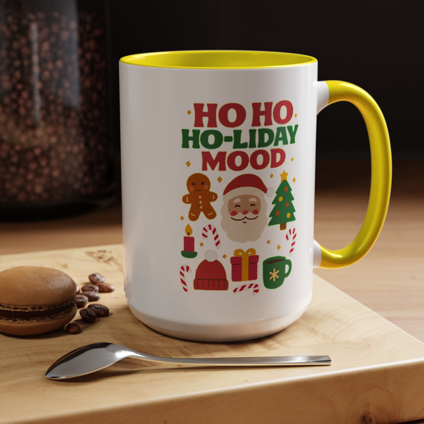 Ho Ho Ho-liday Mood - Color Accent Mug