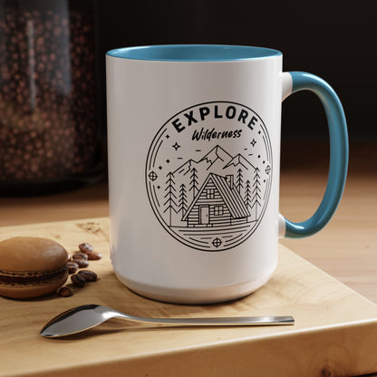 Explore Wilderness - Color Accent Mug