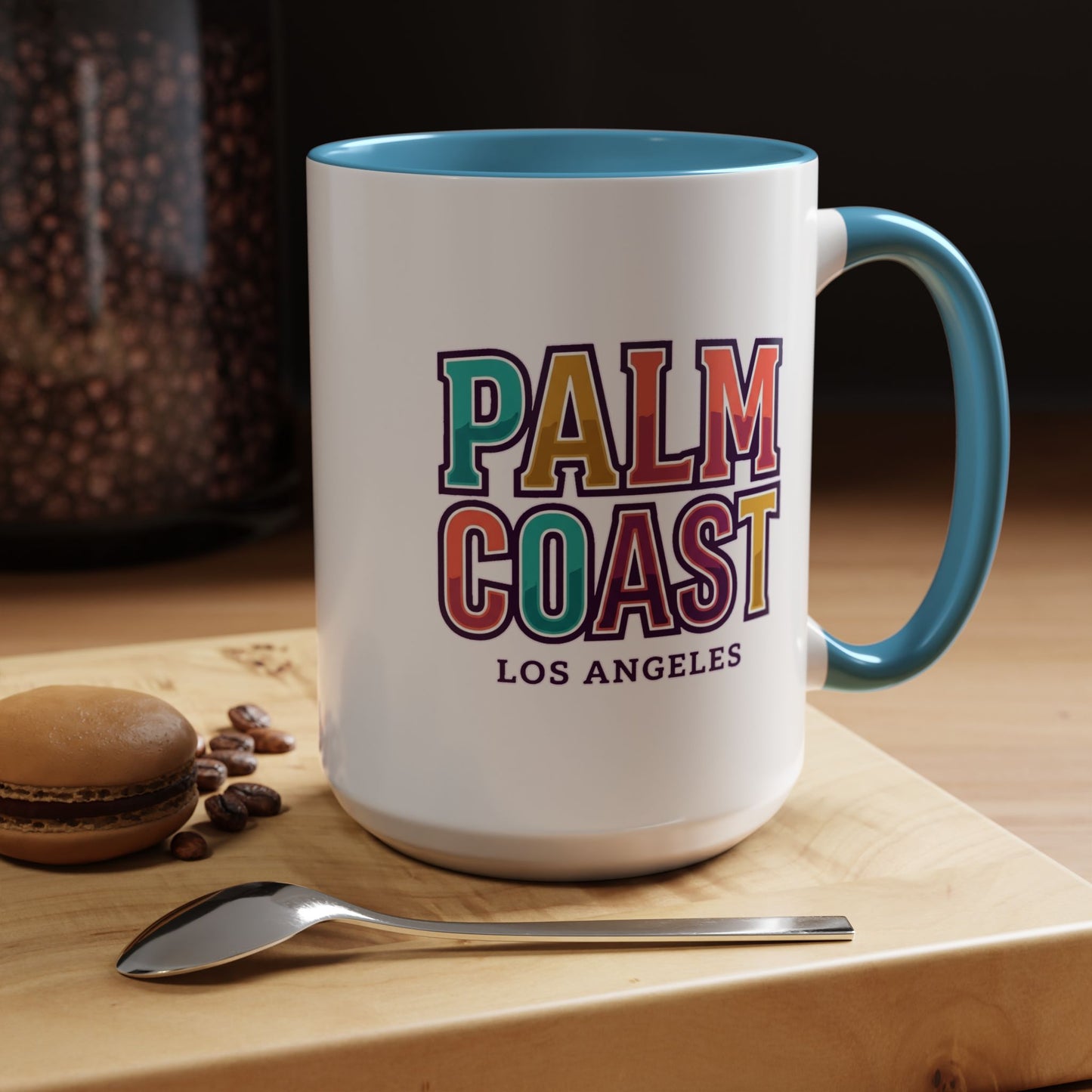Palm Coast - Los Angeles - Color Accent Mug