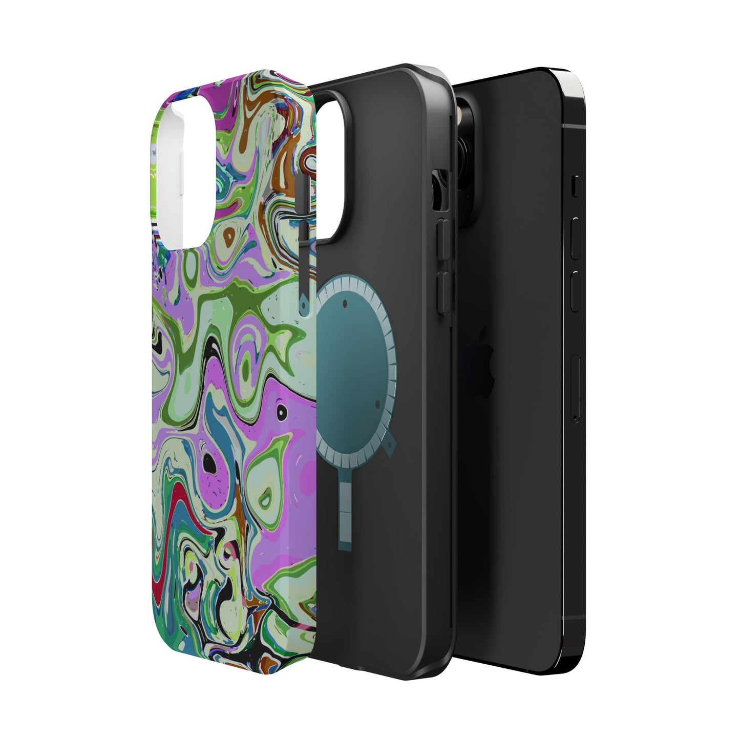Vibrant Multi‑Color Swirl - Magnetic Phone Case