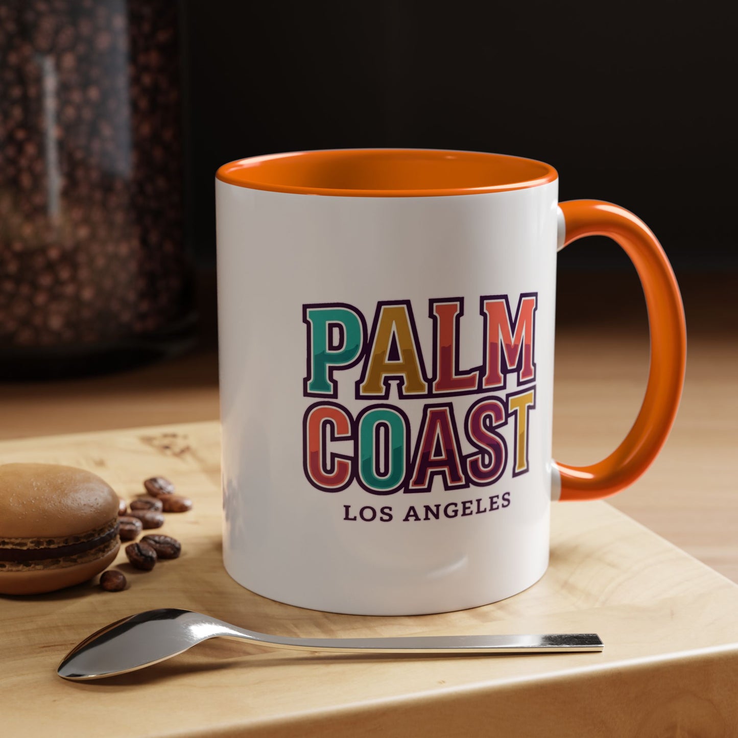 Palm Coast - Los Angeles - Color Accent Mug