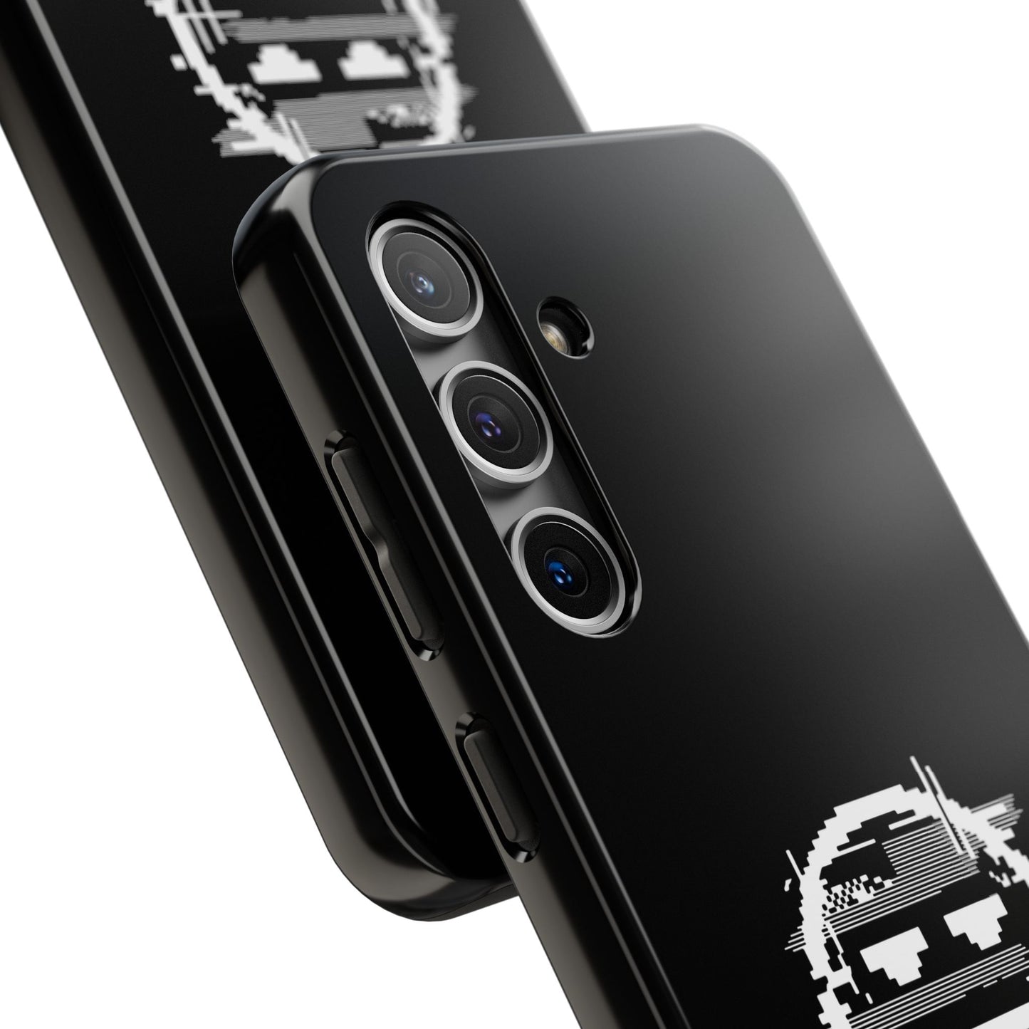 I’m Fine Glitched Smiley - Phone Case