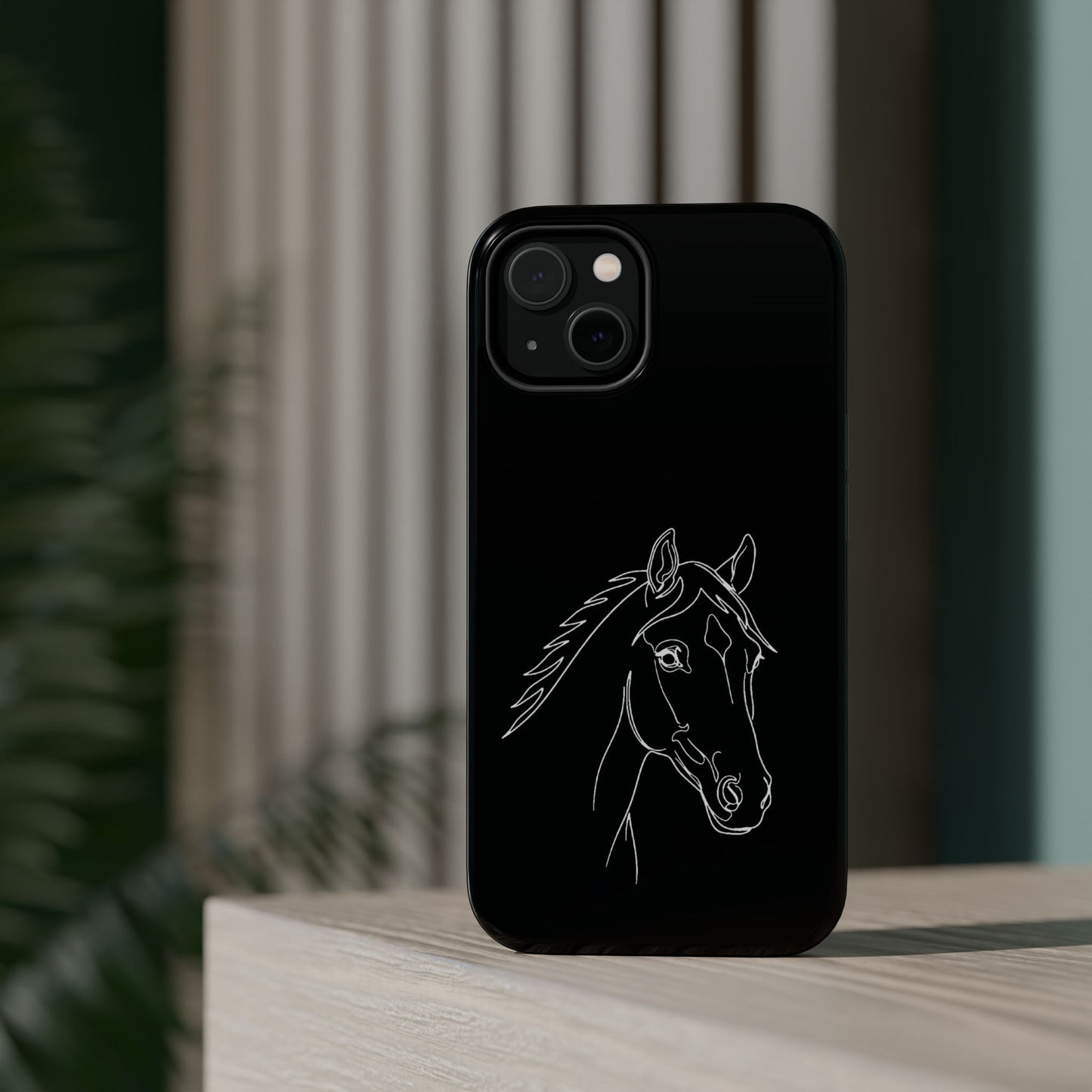 Horse Portrait Sketch - Magnetic Phone Case