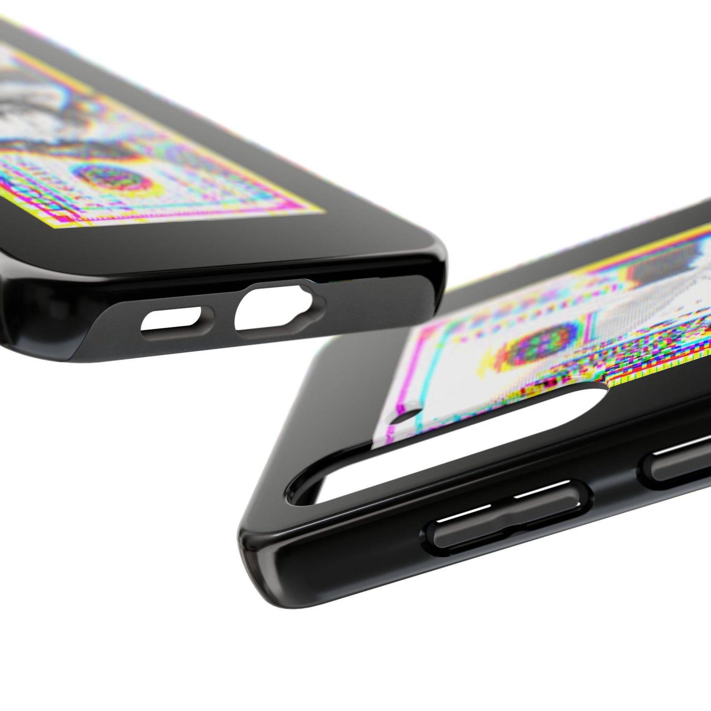 100 Dollars Bill - Neon Color Explosion - Phone Case
