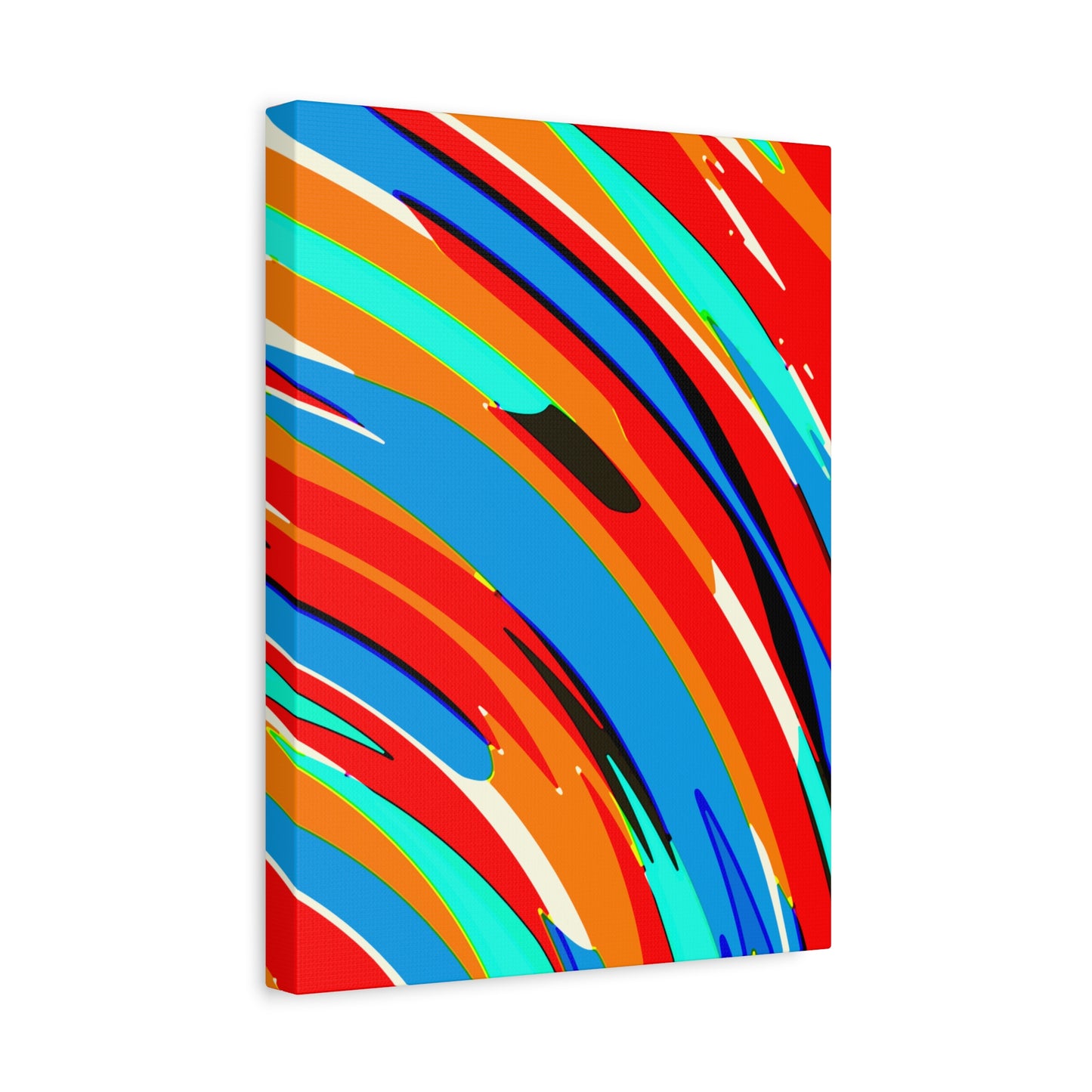 Abstract Rainbow Swirl Arc - Canvas