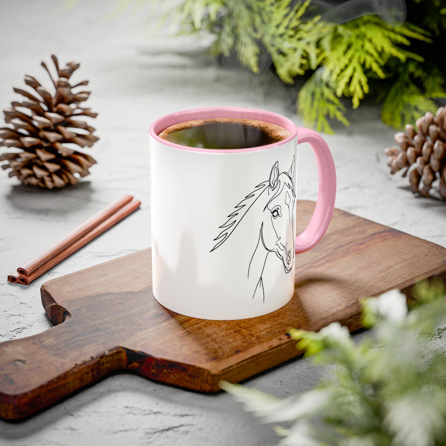 Horse Portrait Sketch - Colorful Mug