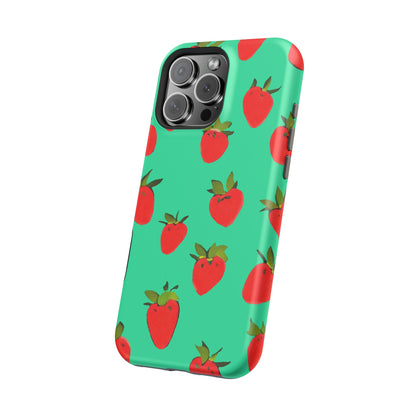 Strawberry Pattern - Magnetic Phone Case