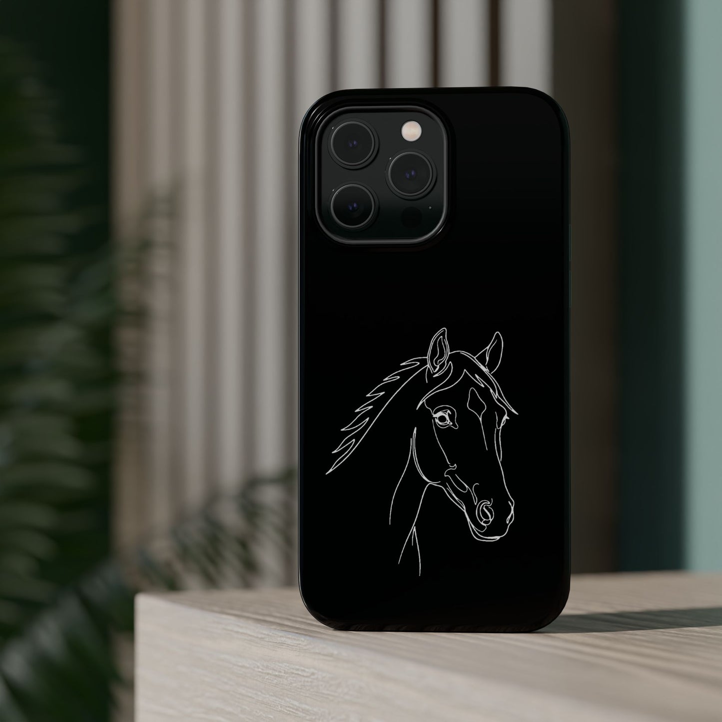 Horse Portrait Sketch - Magnetic Phone Case