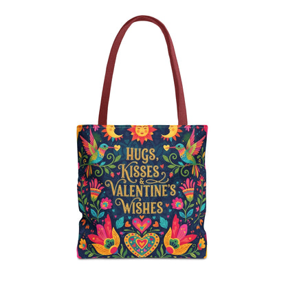 Hugs, Kisses & Valentine's Wishes - Tote Bag