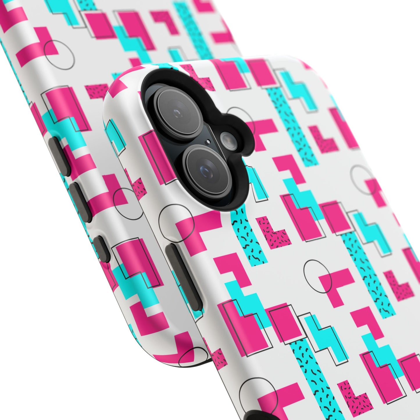 Retro Geometric Vibes - Magnetic Phone Case