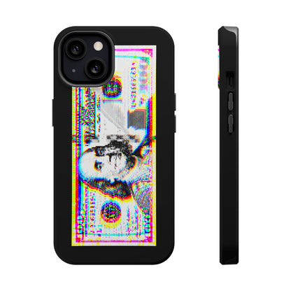100 Dollars Bill - Neon Color Explosion - Magnetic Phone Case