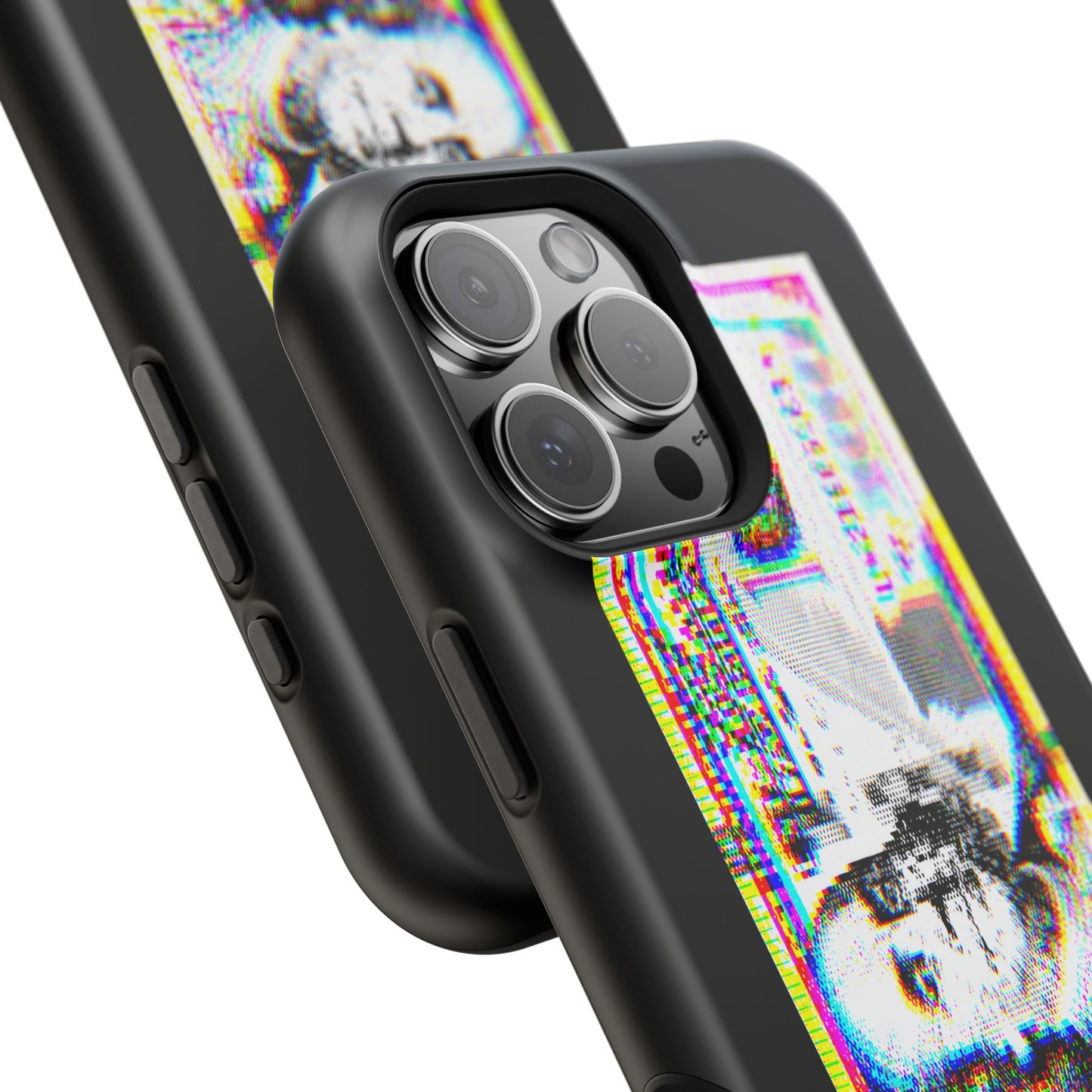 100 Dollars Bill - Neon Color Explosion - Magnetic Phone Case