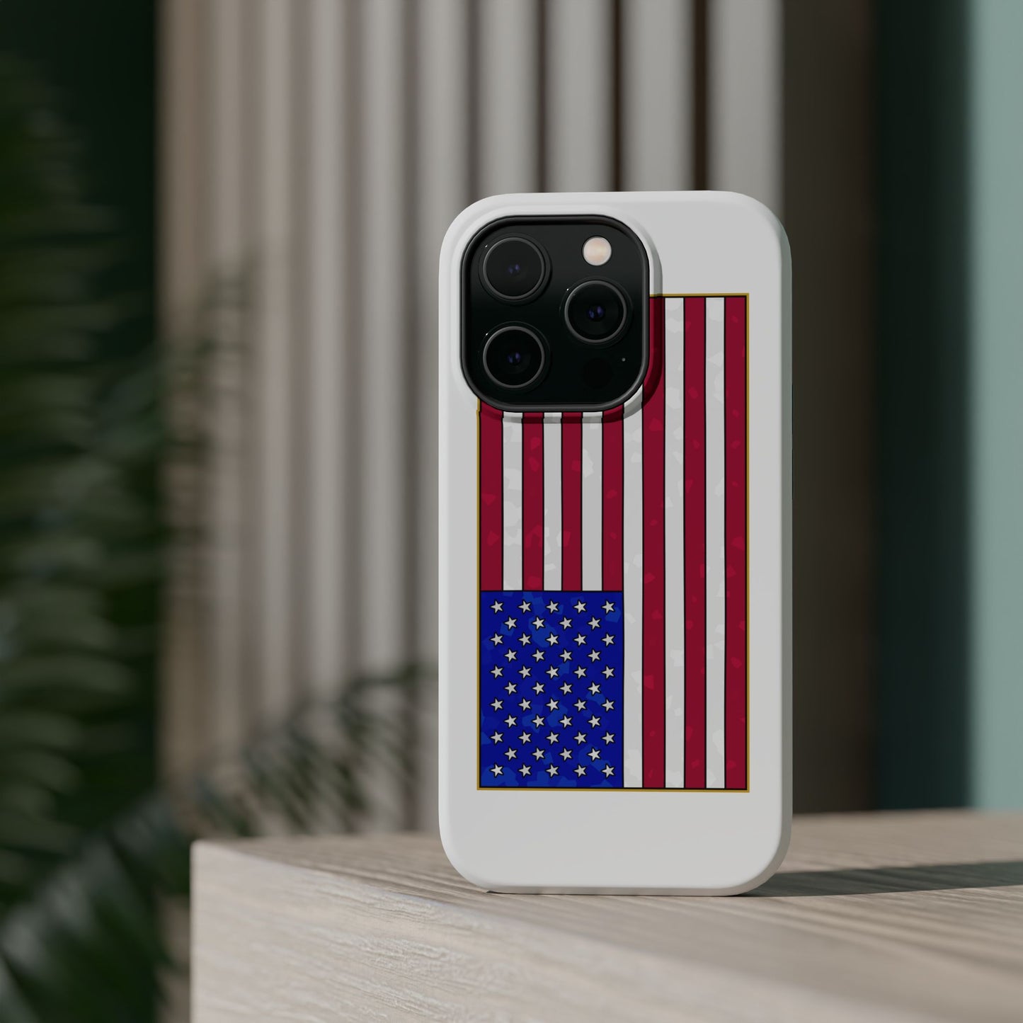 New Glory American Flag (Gold Edge Edition) - Magnetic Phone Case