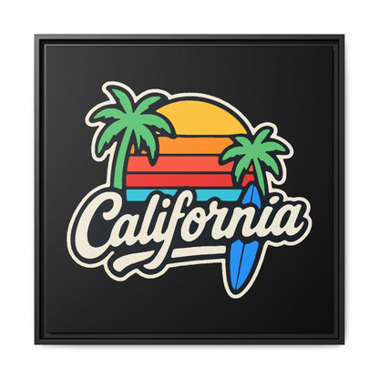 California Surf Vibes - Framed Canvas