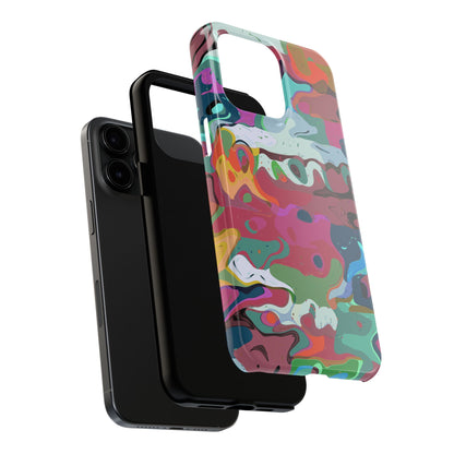 Colorful Abstract Marble - Phone Case