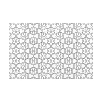 Elegant Geometric Wall Art Canvas, Modern Home Decor, Gray Pattern Stretched Canvas, Minimalist Artwork, Gift for New Home