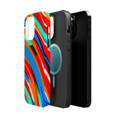 Abstract Rainbow Swirl Arc - Magnetic Phone Case