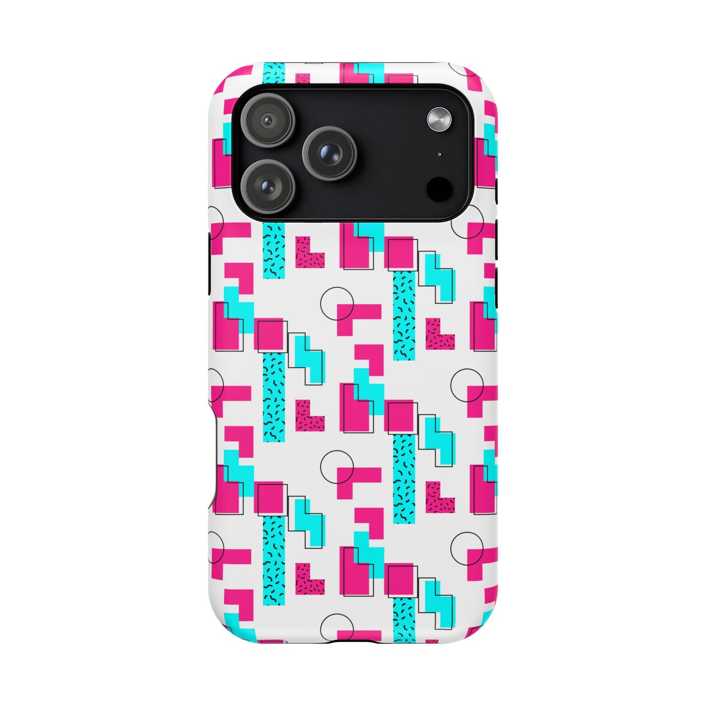 Retro Geometric Vibes - Magnetic Phone Case